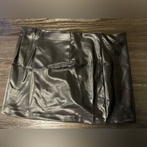Divided by H&M black vegan leather skirt